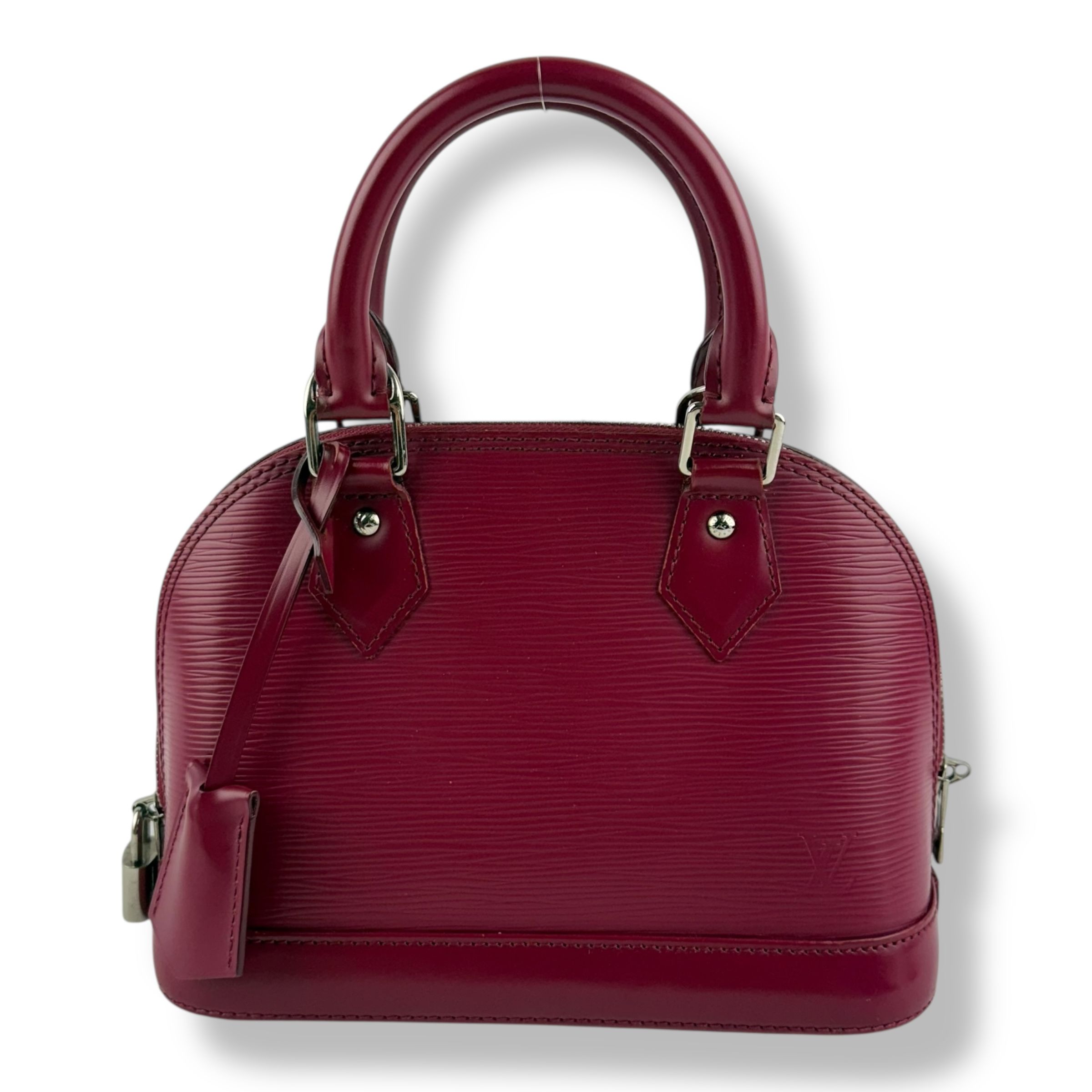 Louis Vuitton Alma BB Epi Leather Burgundy Handbag