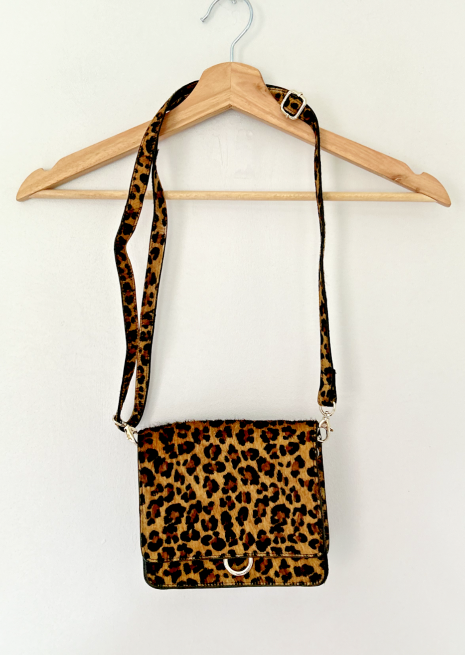 Mint Velvet Leopard Crossbody Bag Brown Animal Print Leather | eBay