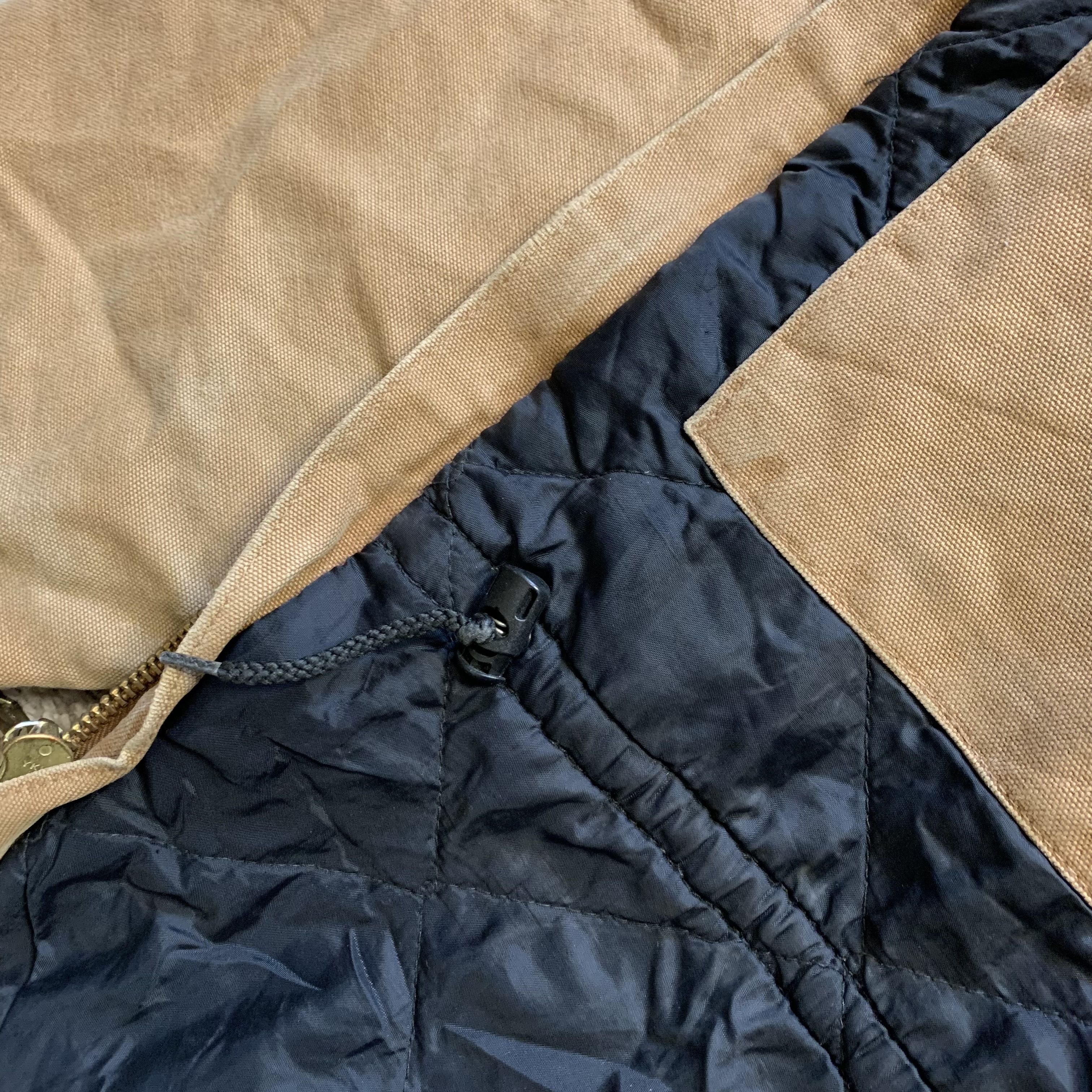 Abrigo Chaqueta Carhartt Detroit Vintage Pato Ropa de Trabajo Cuello Cremallera Completa L - Imagen 10 de 13