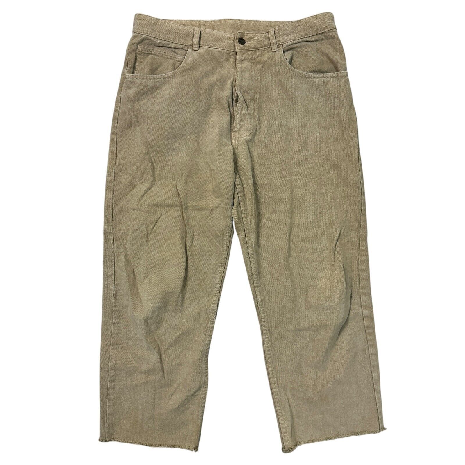 Jeans Thomas Burberry denim gamba dritta regular beige uomo W36 L25