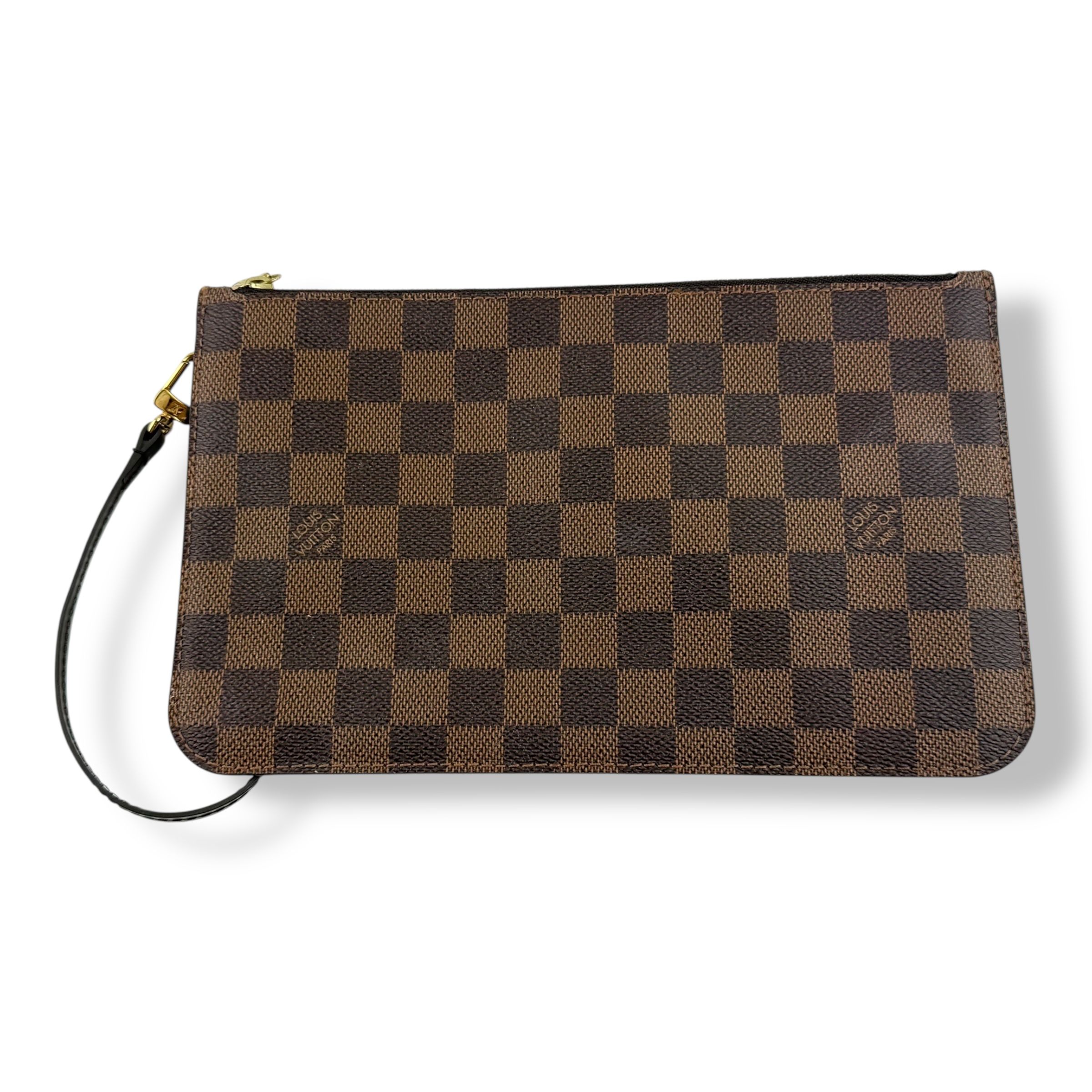 Louis Vuitton Brown Damier Neverfull Pouch