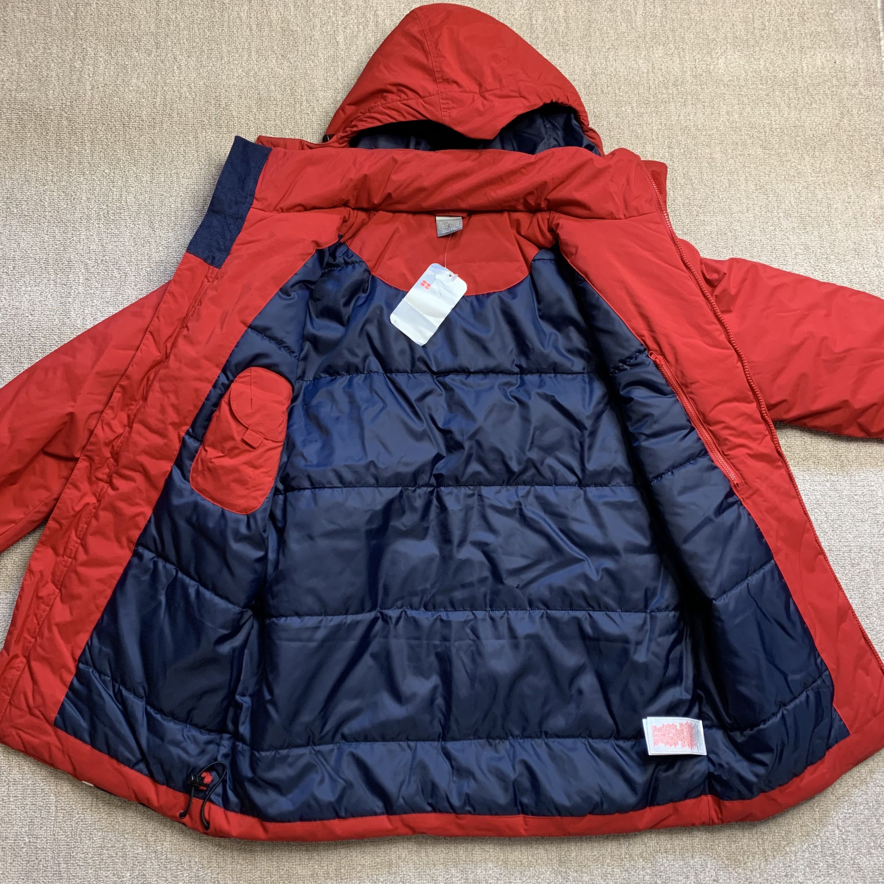 Nike Puffer Jacket Coat Y2K 2003 Vintage Hooded Poly Filled Swoosh RARE S - Bild 9 von 9