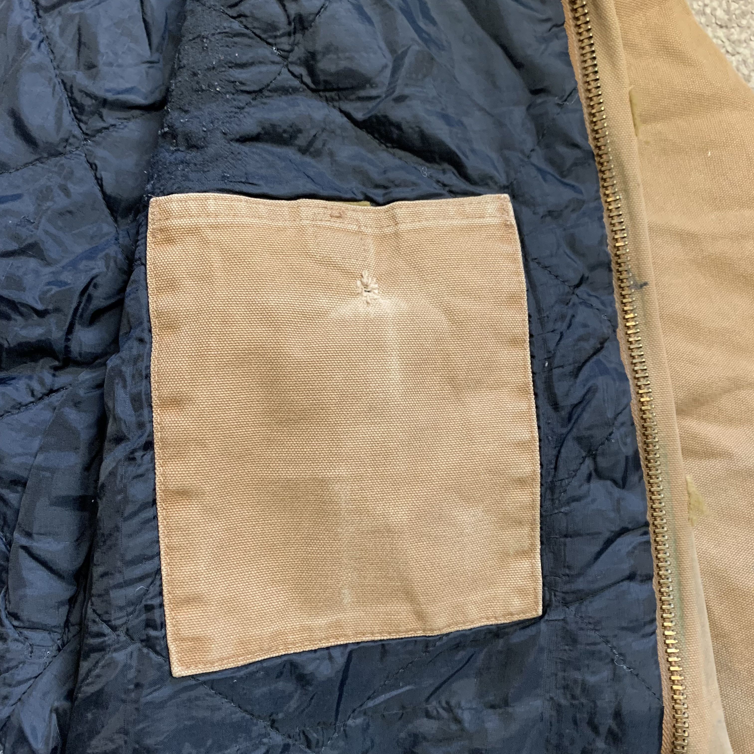 Abrigo Chaqueta Carhartt Detroit Vintage Pato Ropa de Trabajo Cuello Cremallera Completa L - Imagen 11 de 13