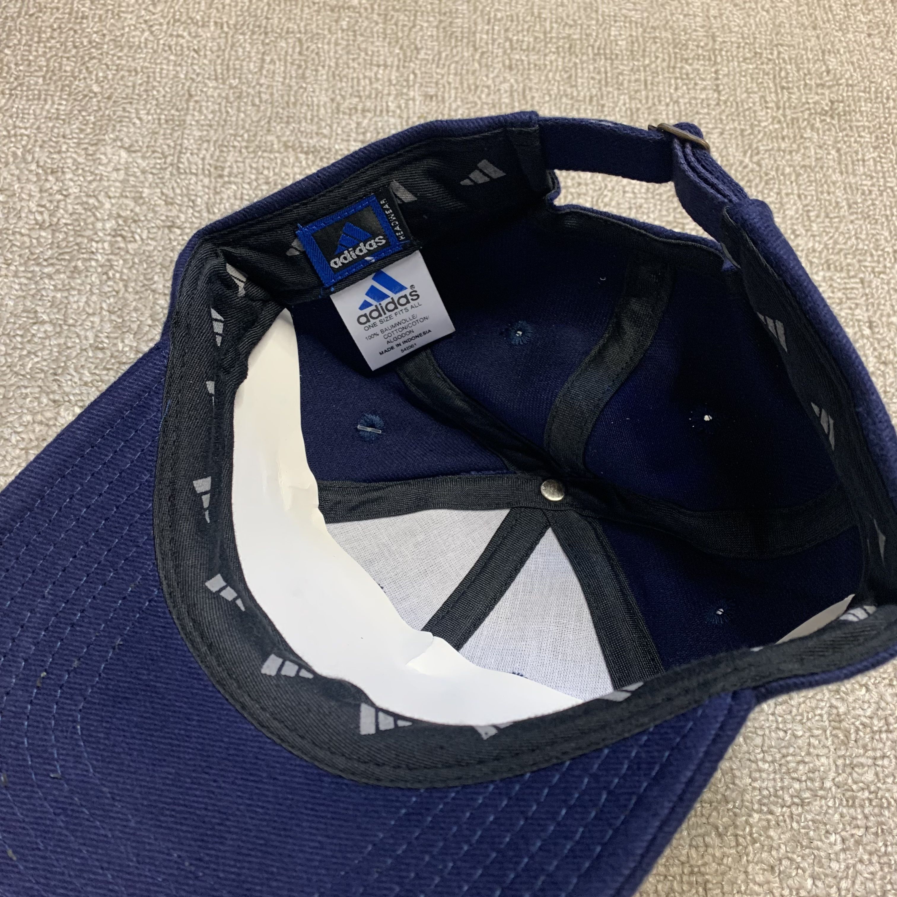 Adidas Baseball Cap Mütze SnapBack 90s Vintage verstellbar 3 Streifen One Size - Bild 8 von 8