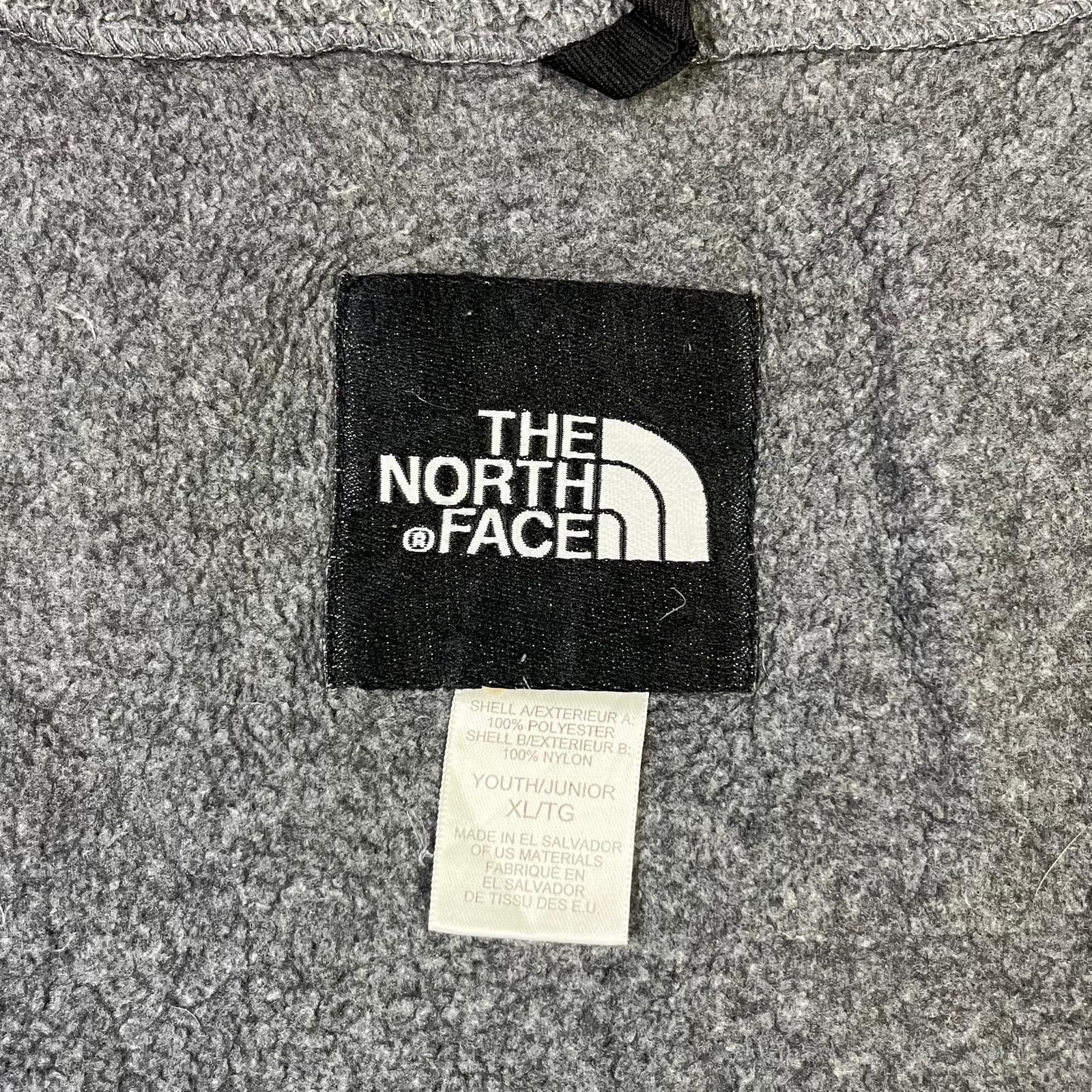 The North Face Fleece Jacket Full Zip Grey Black Outdoor Festival Youth - Picture 5 of 12