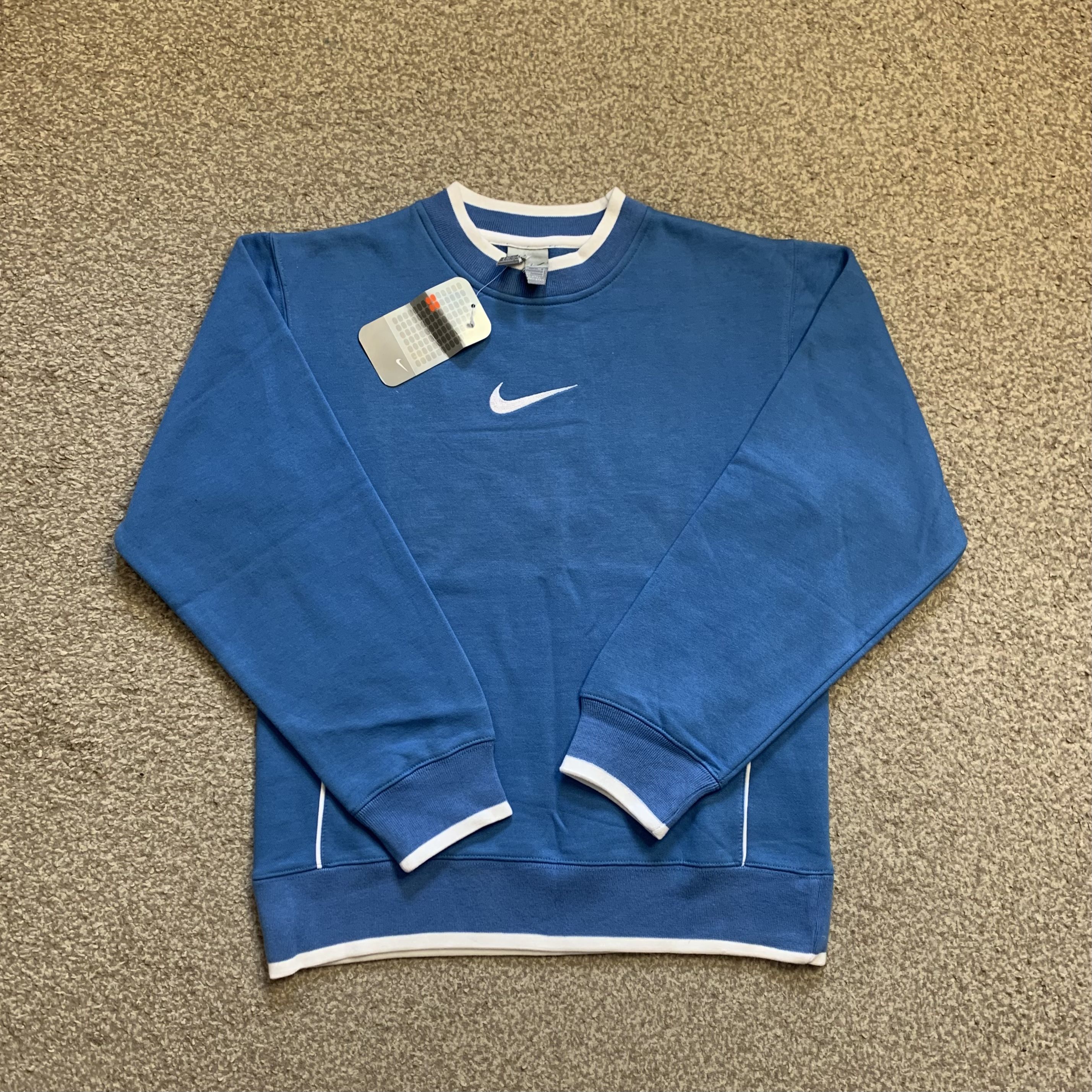 Nike Pullover Sweatshirt Y2K 2000s Pulli Rundhals Swoosh Vintage Junior M
