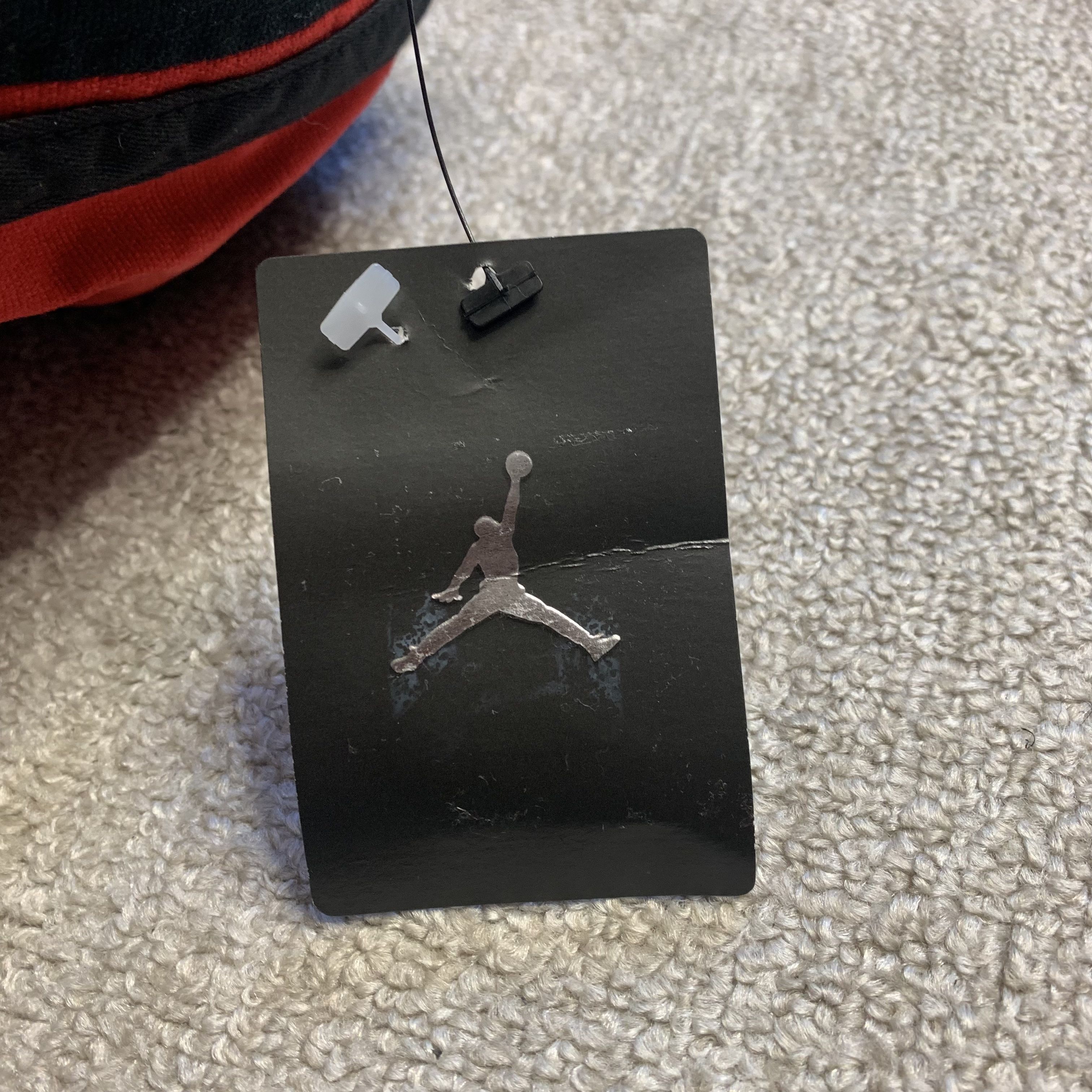 Gorra Air Jordan Wings Jumpman elástica ajustada años 2000 vintage 2006 rara L/XL - Imagen 8 de 9