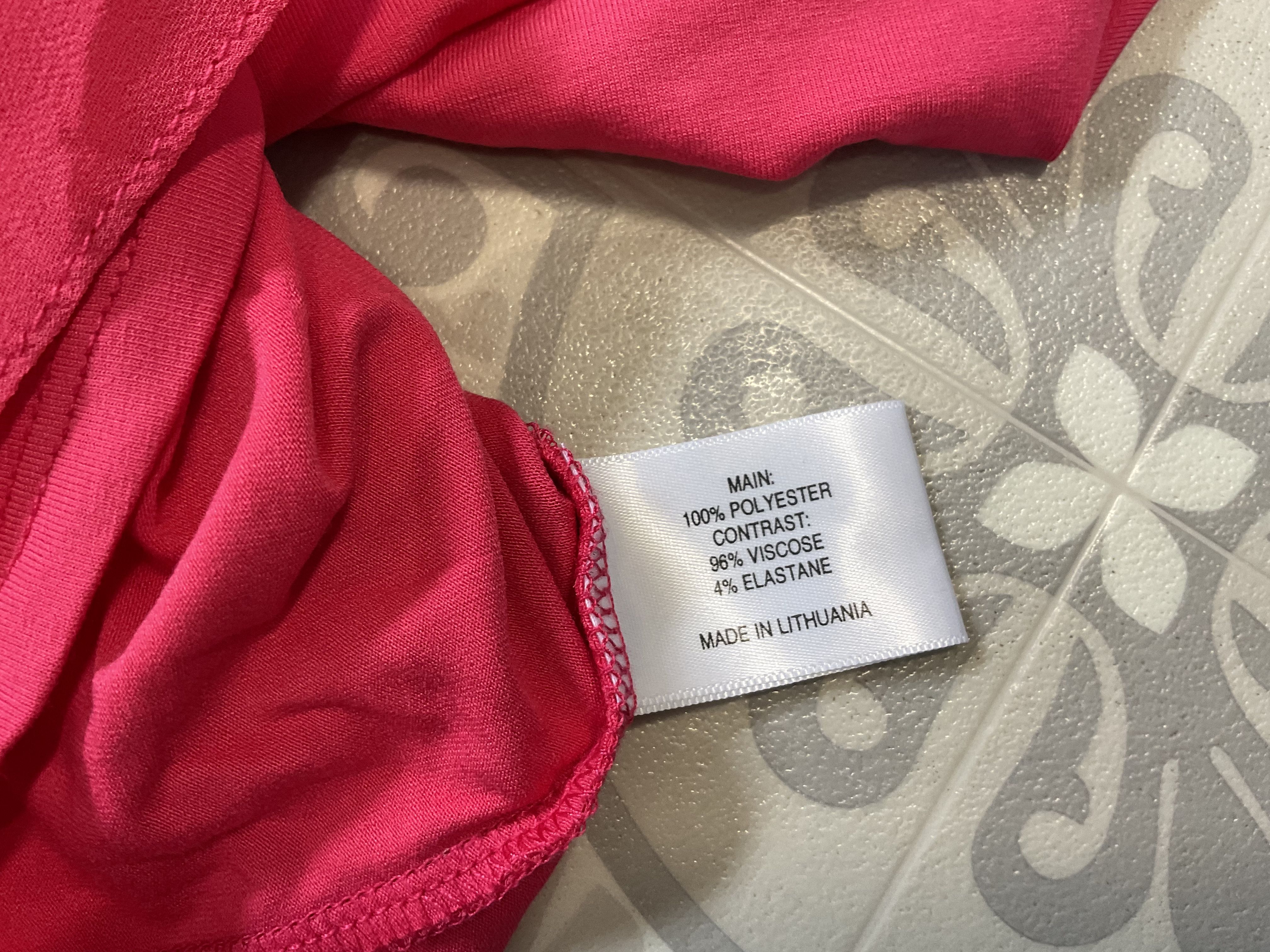 Camicia top senza maniche Country Casuals CC rosa drappeggiata davanti nuova con etichette UK 16 nuova - Foto 7 di 7
