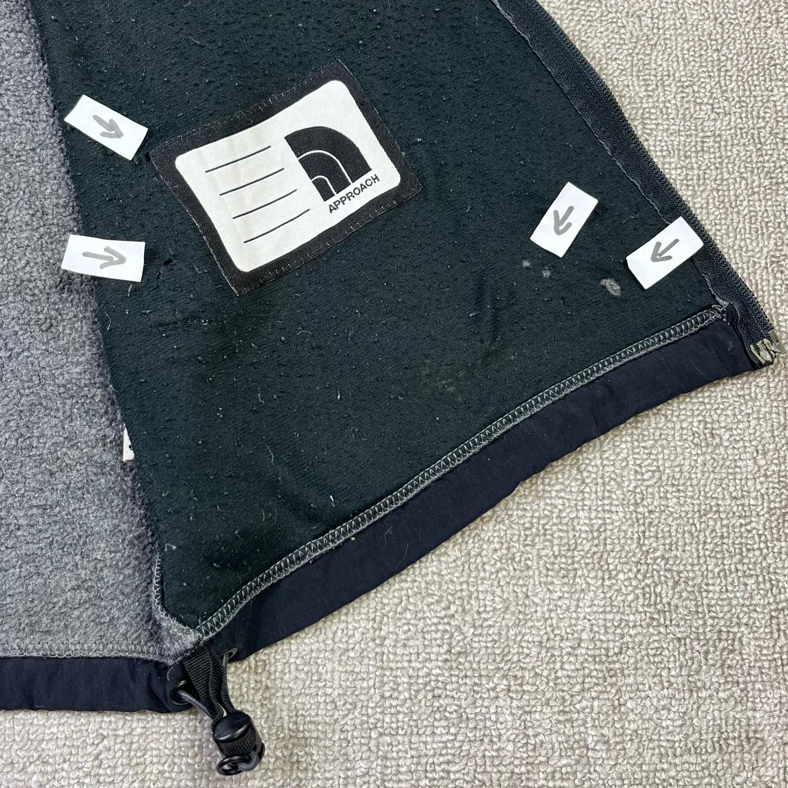The North Face Fleece Jacket Full Zip Grey Black Outdoor Festival Youth - Picture 9 of 12