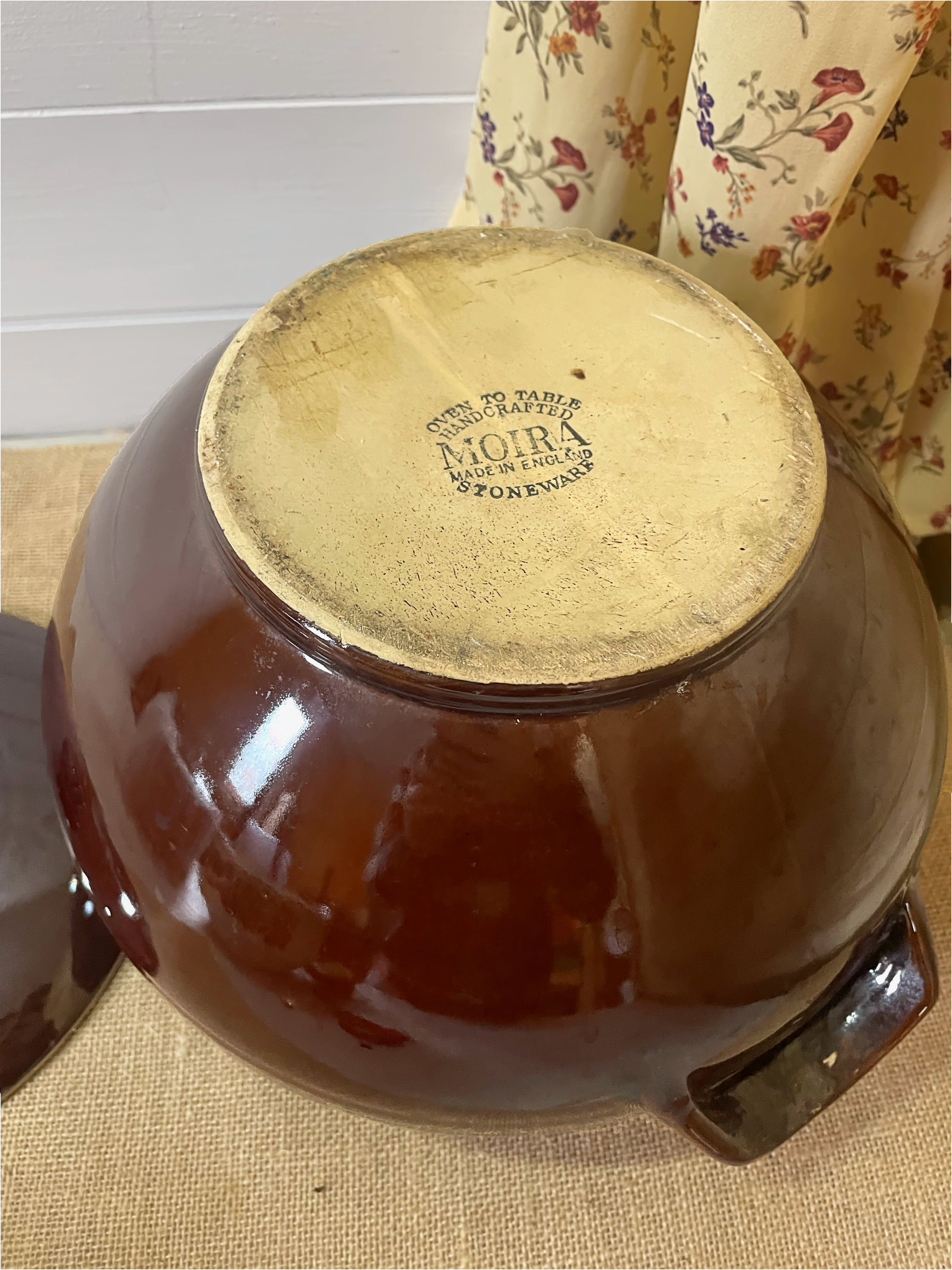 Large Round Stew Pot Dark Brown Handles Moira Home Kitchen Kitchenware Cookware - Picture 10 of 12