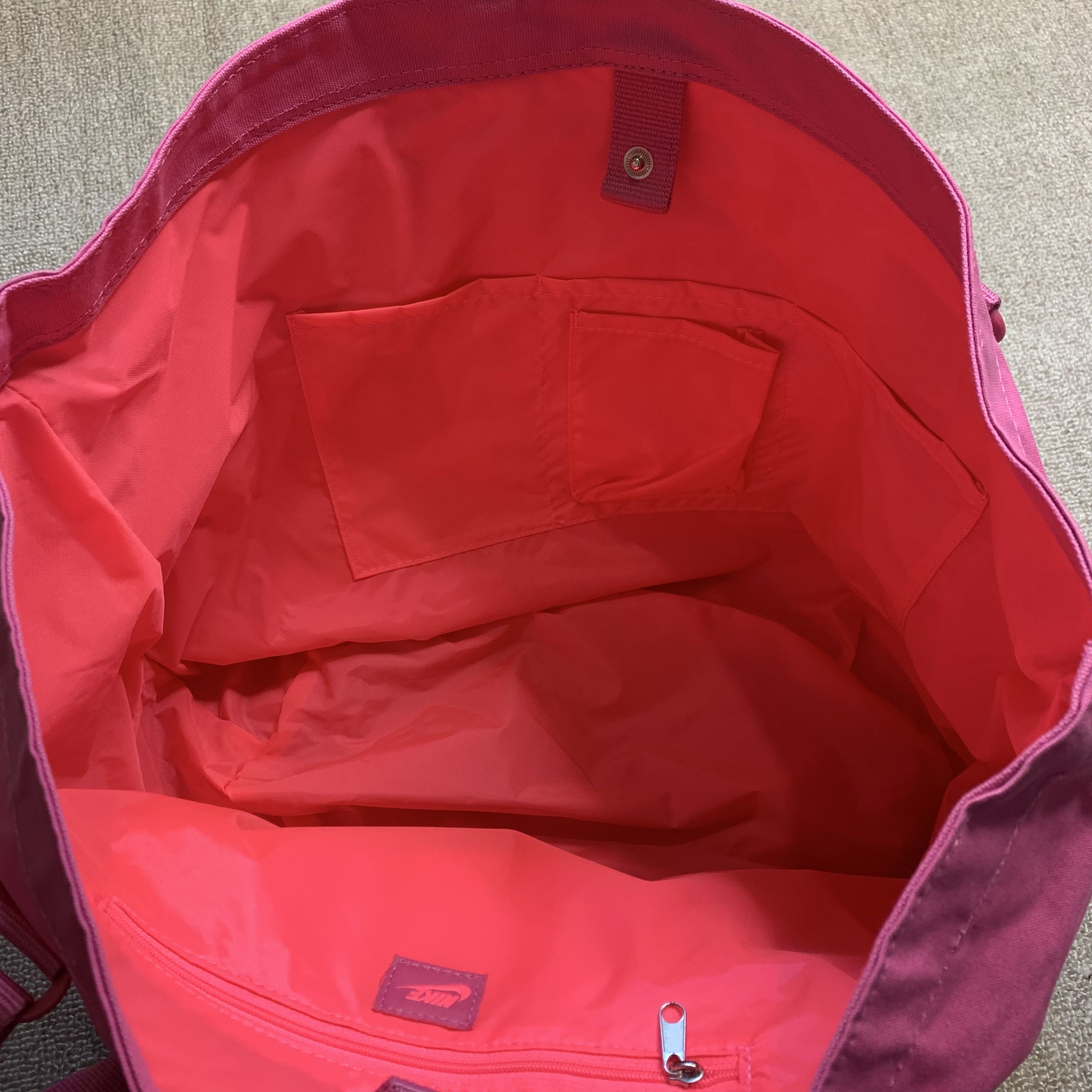 Nike Hand Bag Tote Shoulder 2000s Vintage Gym Training School Swoosh - Picture 6 of 7