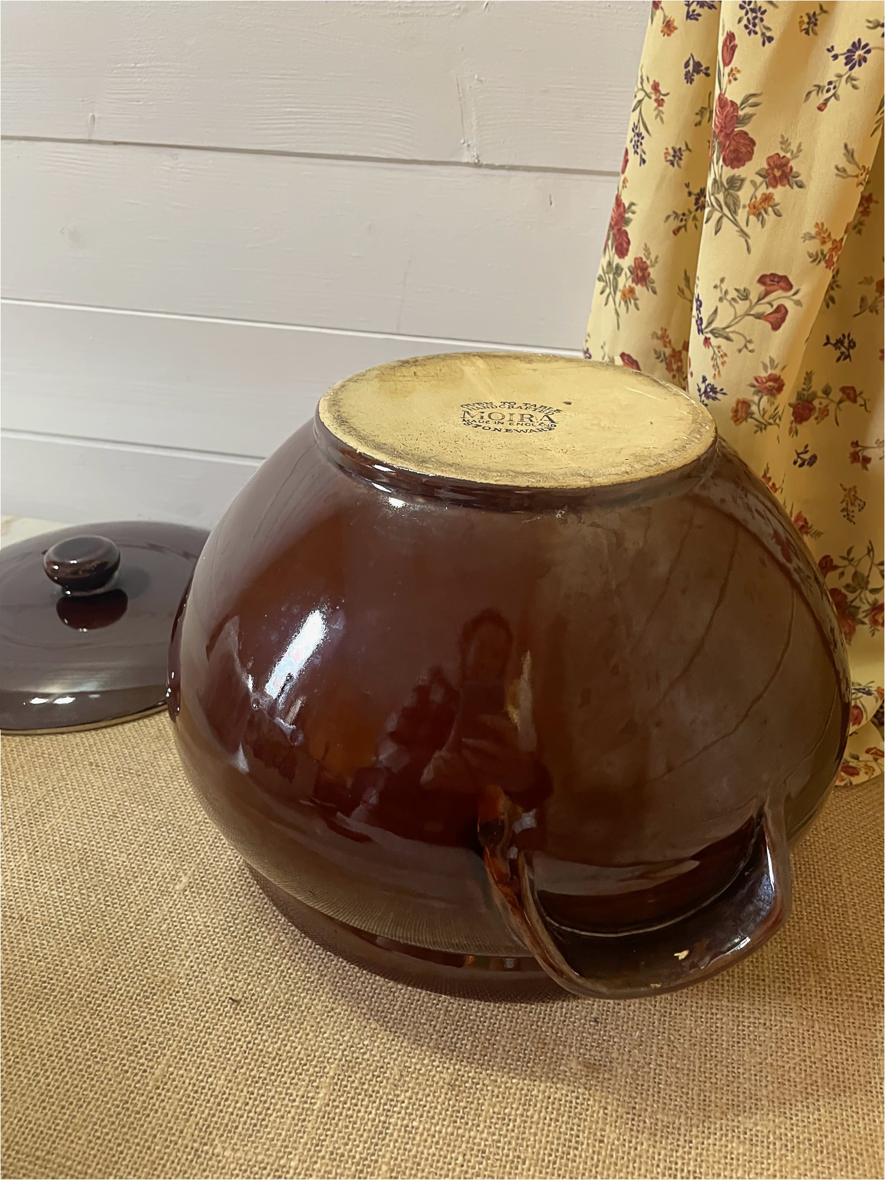 Large Round Stew Pot Dark Brown Handles Moira Home Kitchen Kitchenware Cookware - Picture 11 of 12