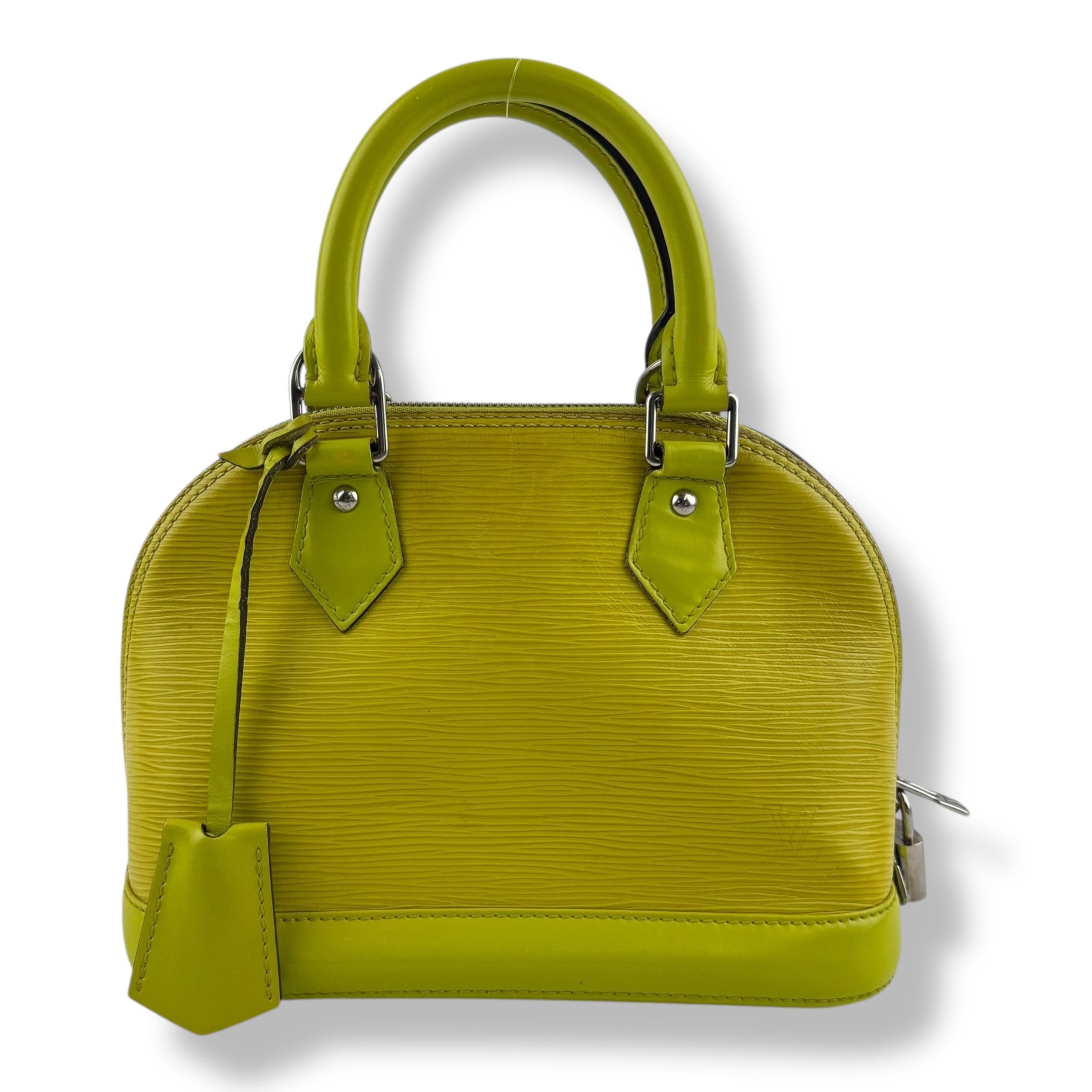 Louis Vuitton Alma BB Epi Leather Yellow Handbag
