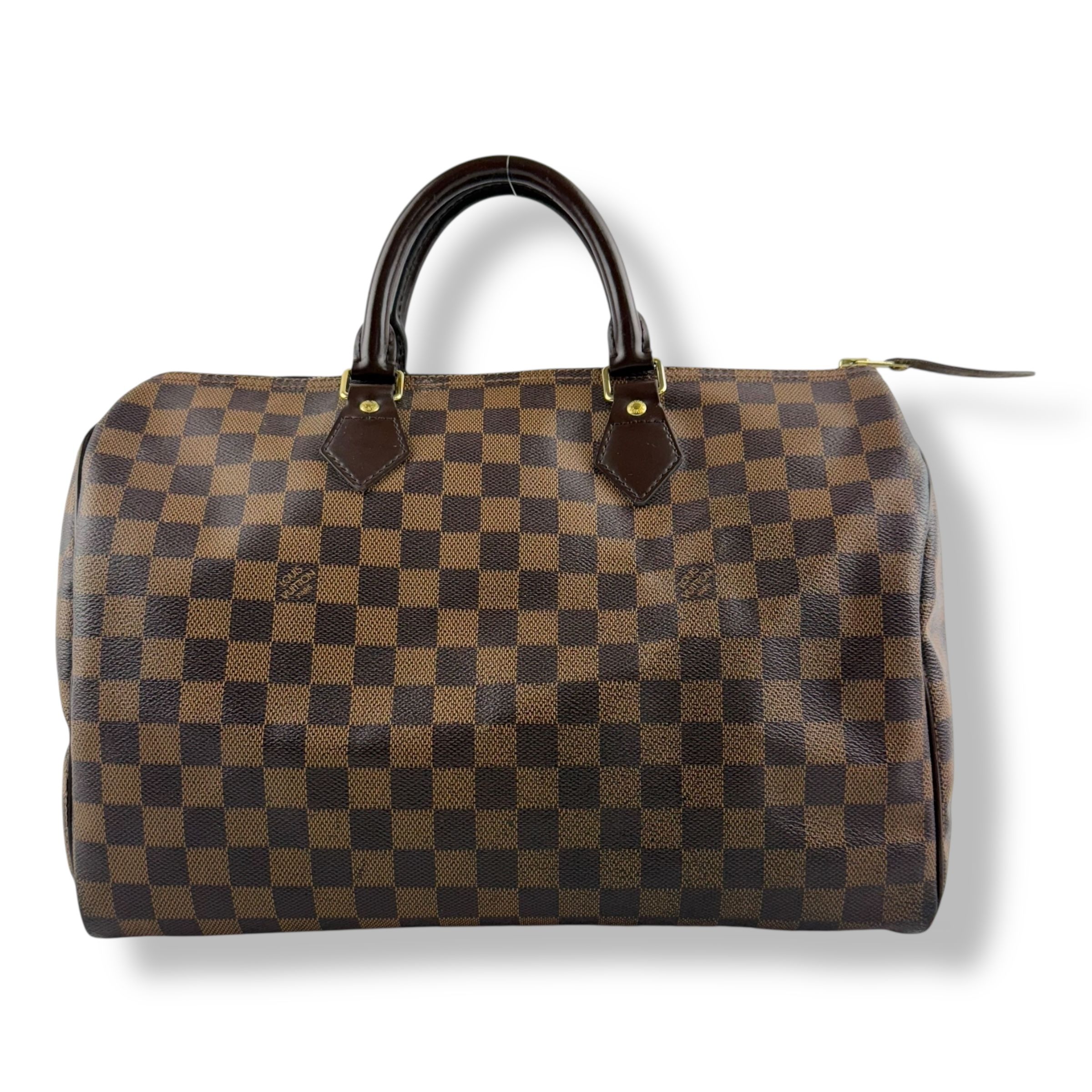Louis Vuitton Brown Damier Speedy 35 Handbag