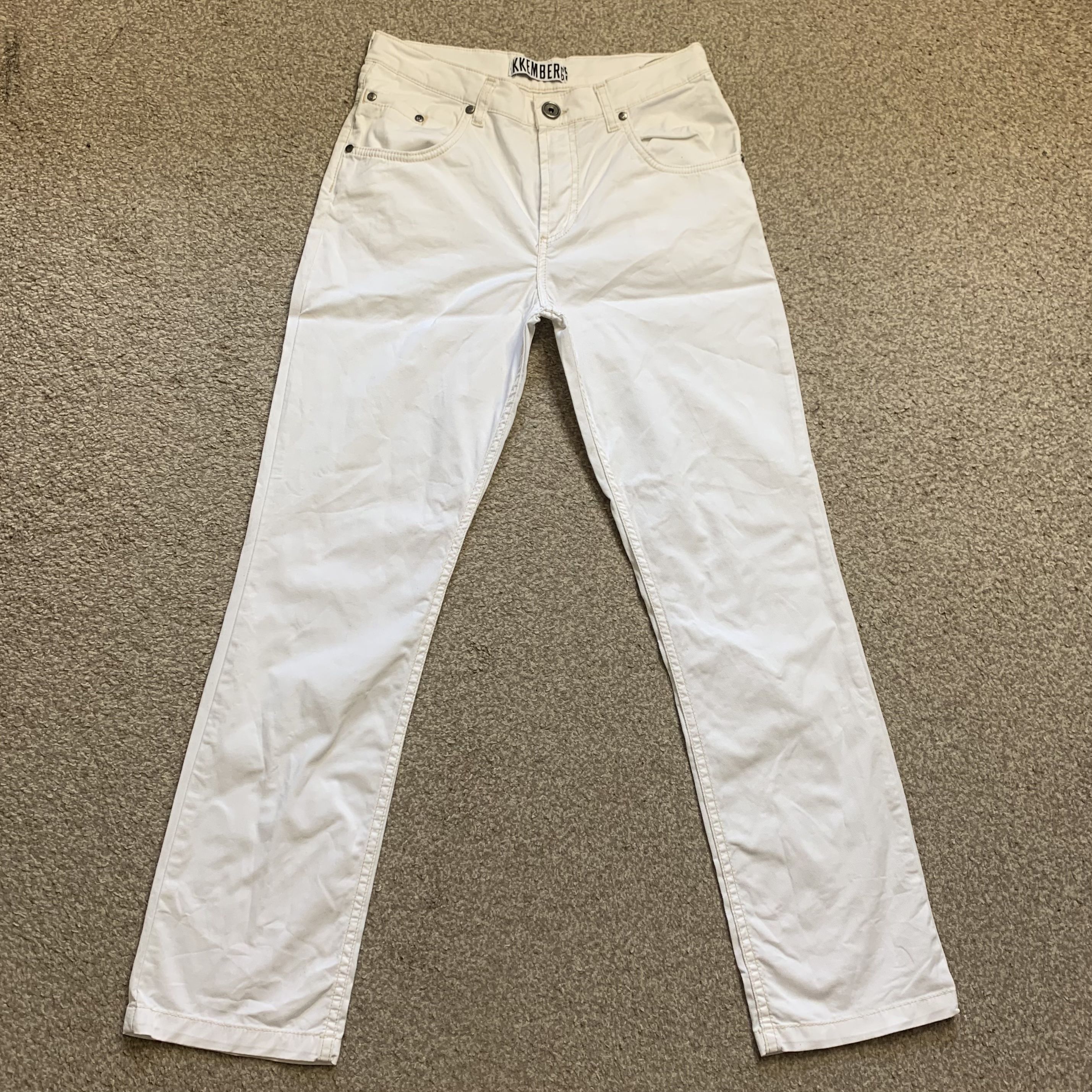Dirk Bikkembergs Jeans Trousers Chinos Straight Regular Fit Vintage Y2K 28x28.5 - Picture 2 of 8