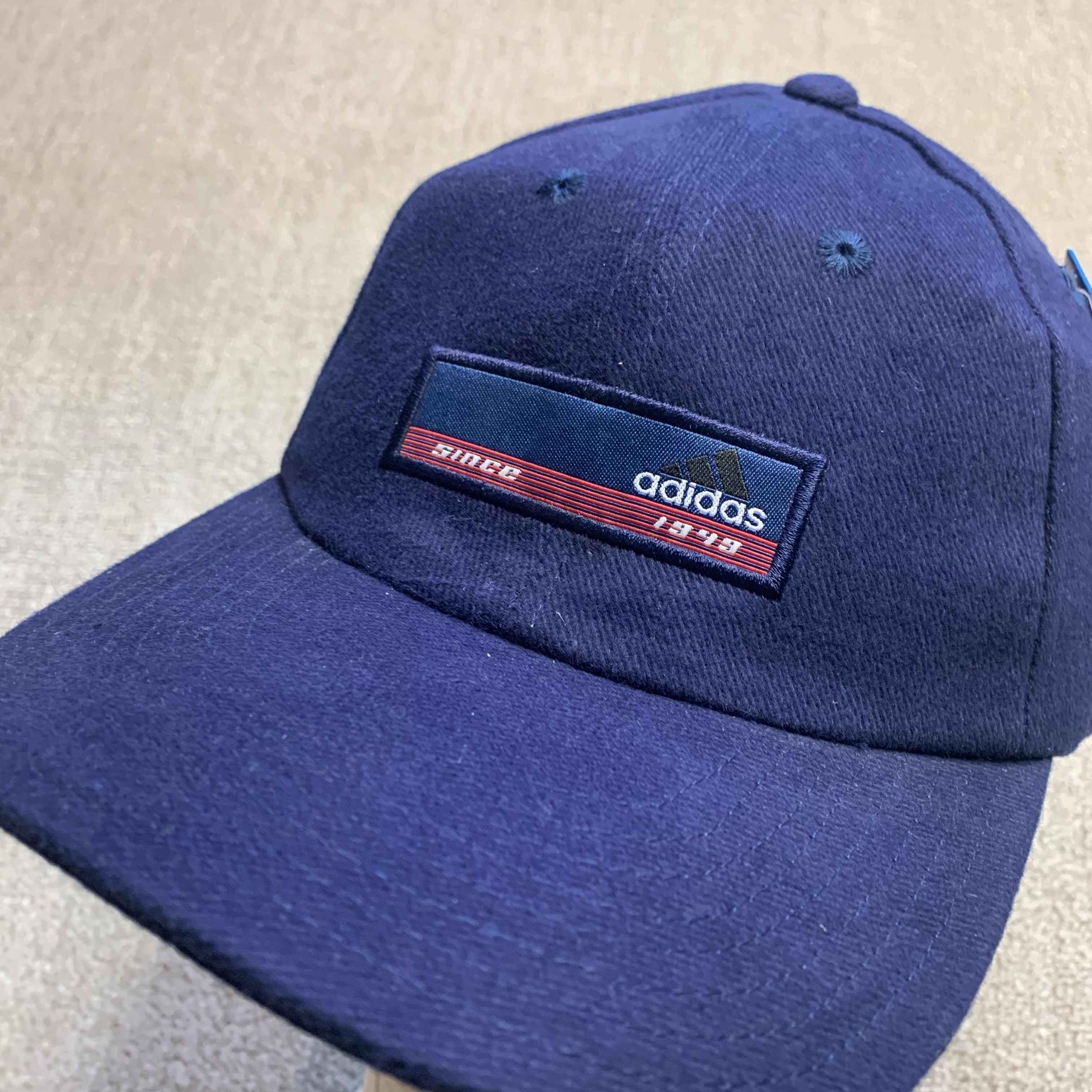Adidas Baseball Cap Mütze SnapBack 90s Vintage verstellbar 3 Streifen One Size - Bild 2 von 8