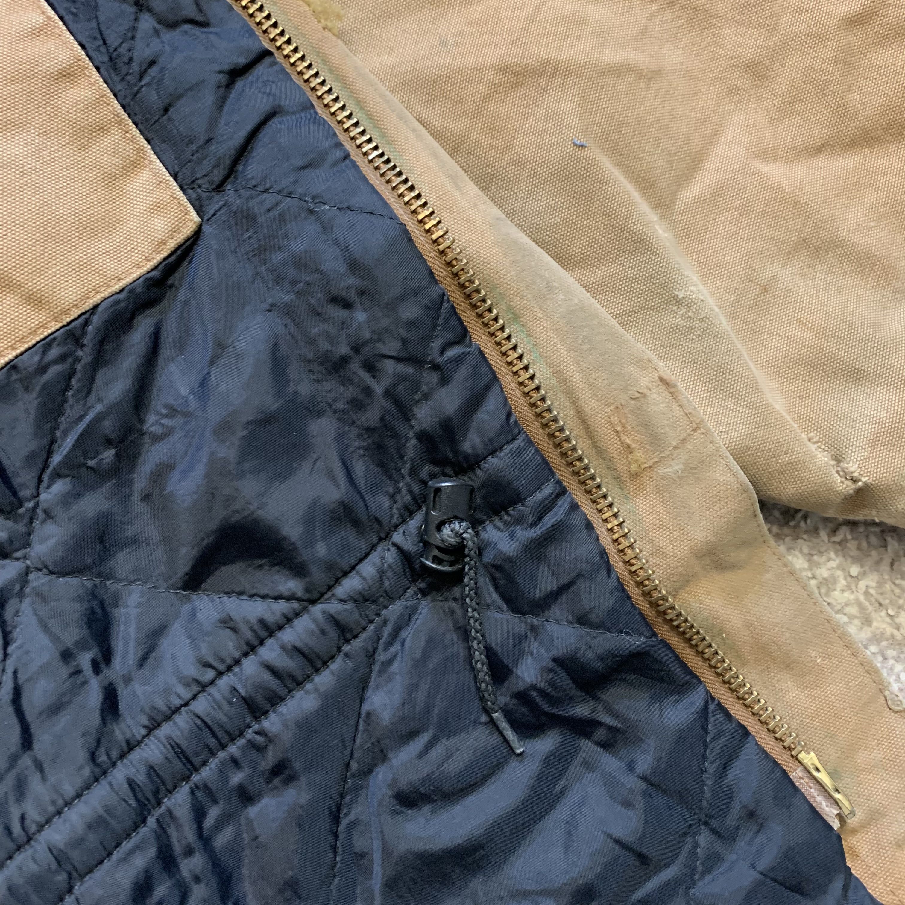 Abrigo Chaqueta Carhartt Detroit Vintage Pato Ropa de Trabajo Cuello Cremallera Completa L - Imagen 9 de 13