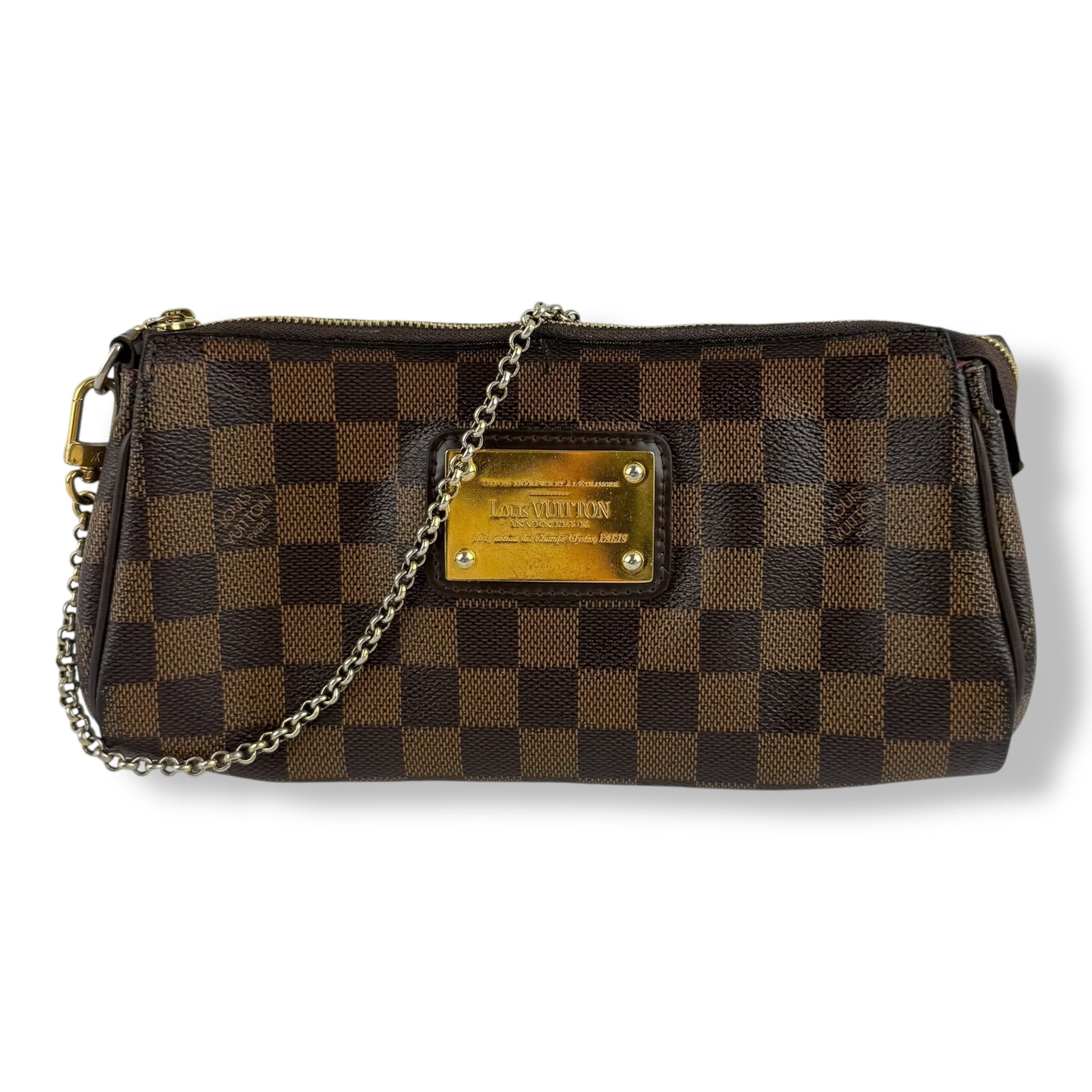 Louis Vuitton Eva Brown Damier Ebene Pochette Handbag