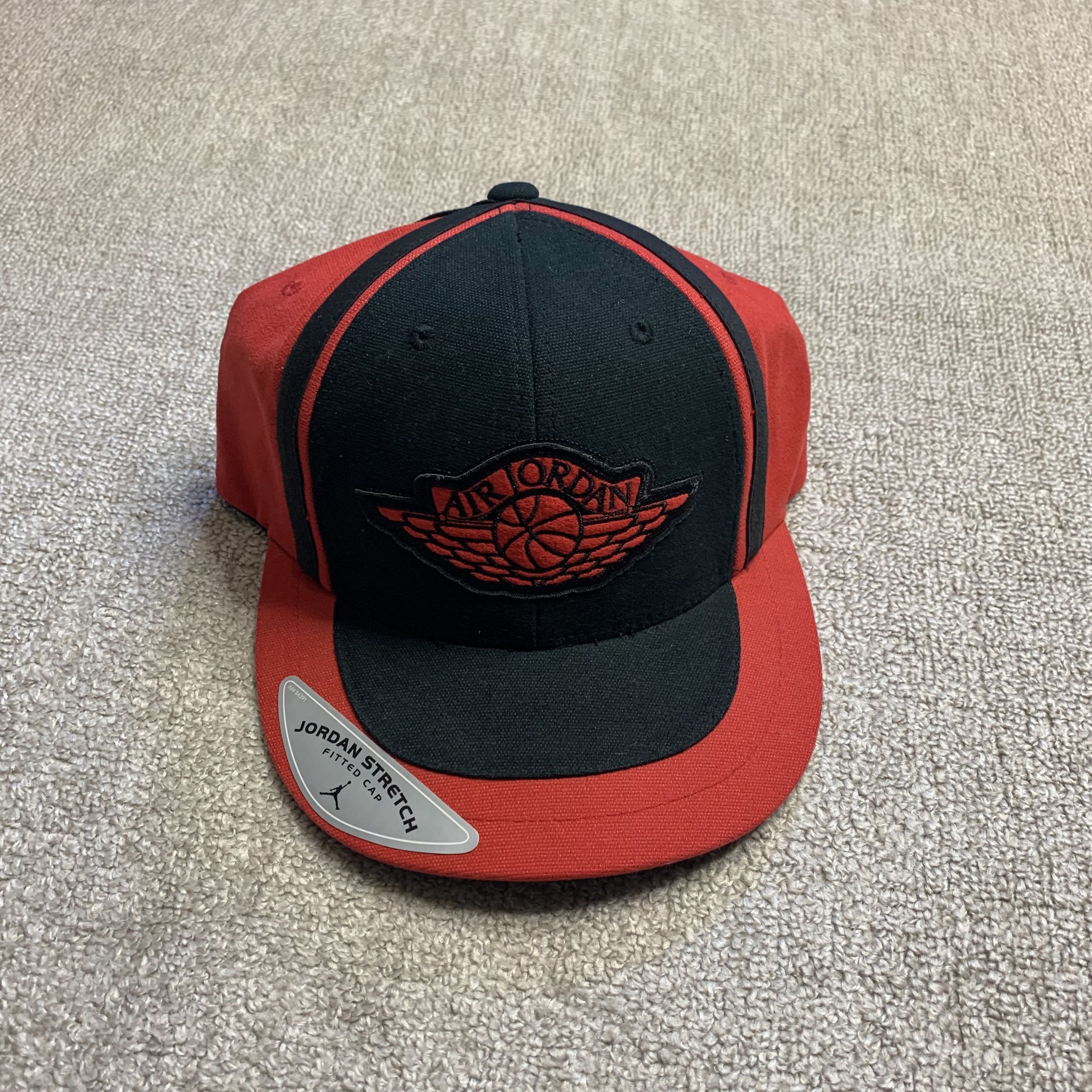 Gorra Air Jordan Wings Jumpman elástica ajustada años 2000 vintage 2006 rara L/XL - Imagen 9 de 9
