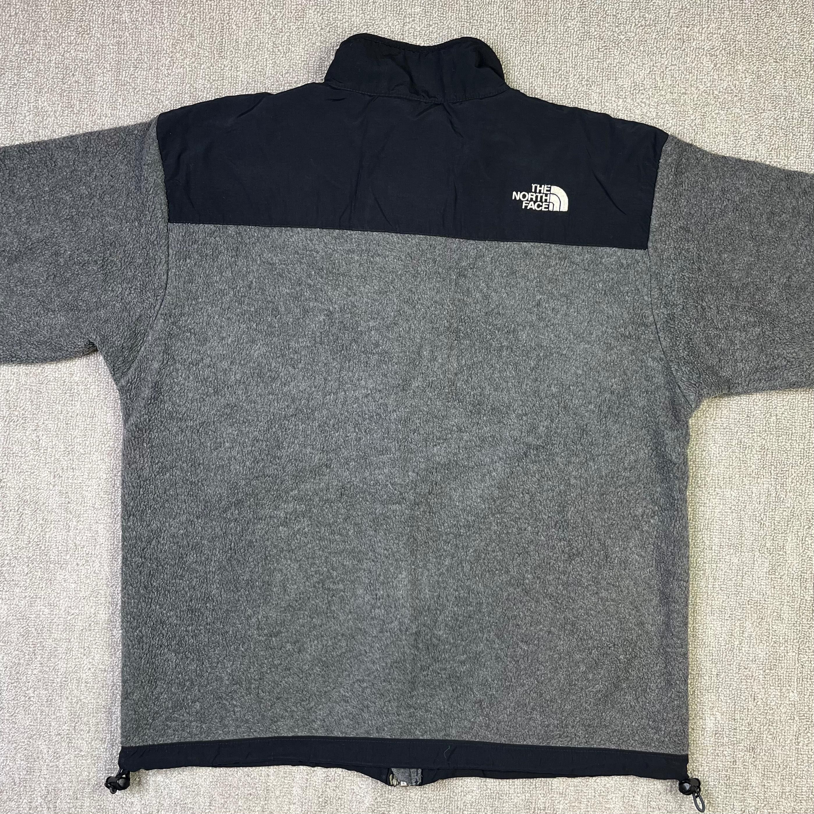 The North Face Fleece Jacket Full Zip Grey Black Outdoor Festival Youth - Picture 12 of 12
