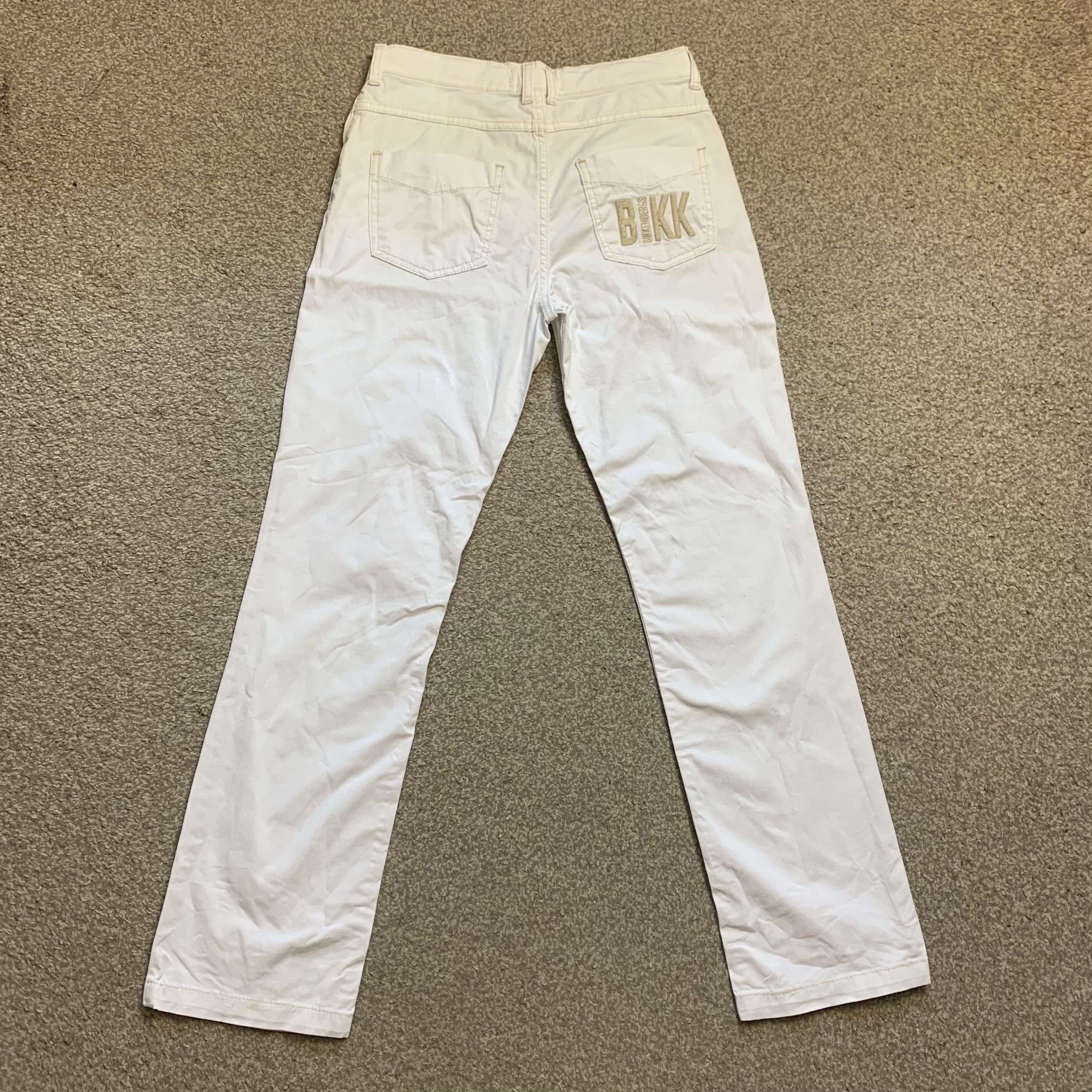 Dirk Bikkembergs Jeans Trousers Chinos Straight Regular Fit Vintage Y2K 28x28.5 - Picture 7 of 8