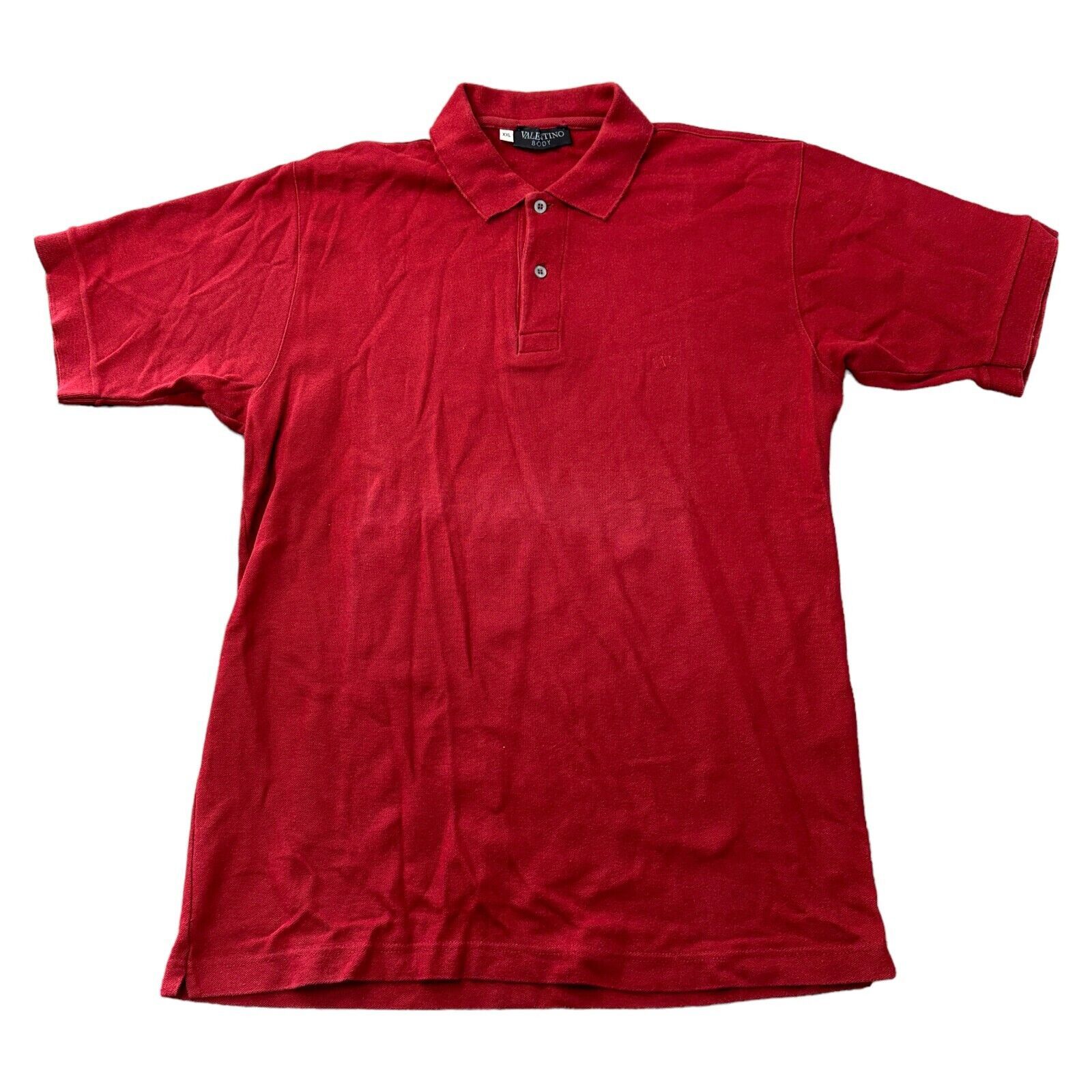 Polo Valentino Body coupe slim manches courtes rouge homme 2XL