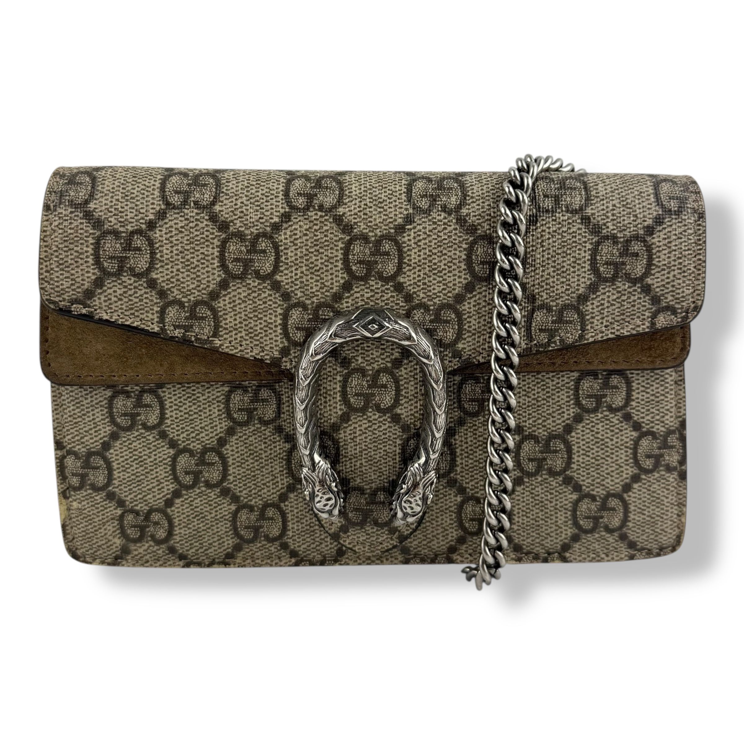 Gucci GG Dionysus Beige Super Mini Handbag